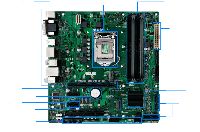 Mainboard ohne Beschriftung